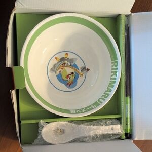 Green and White RIKIMARU Bowl Set